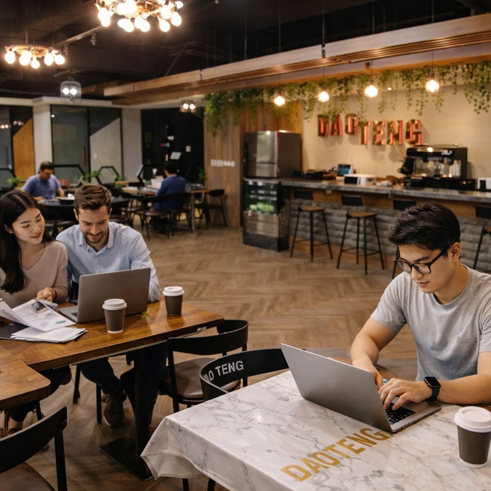 除了在家工作也能在工享空間辦公,更能提升效率-道騰國際共享平台